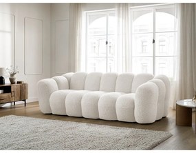 Бял диван от прежда с примки от букле 232 cm Hippolyte – Bobochic Paris