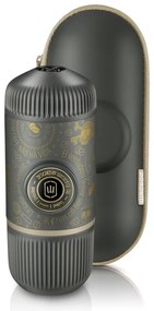 Преносима еспресо машина Wacaco Nanopresso Dark Soul Grey, 18bar, 80 мл, За мляно кафе, Без необходимост от зареждане и батерии, Калъфче, Сив