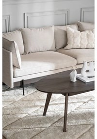 Тъмнокафява масичка за кафе от декор от дъб 65x130 cm Yumi – Rowico