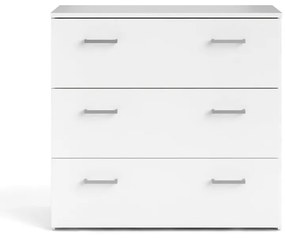 Бял нисък скрин 74x70 cm Space – Tvilum