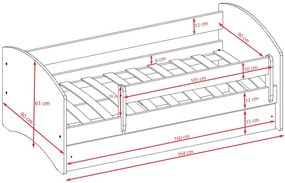 Детско легло Babydreams Cartoon-Mple-160 x 80-Mermaid