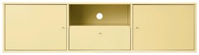 Светложълта маса за телевизор 161x42 cm Mistral – Hammel Furniture