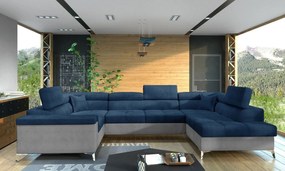 Ъглов диван Motta-Right-Gray-Mple