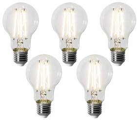 Комплект от 5 E27 димируеми LED крушки A60 8W 900 lm 3000K