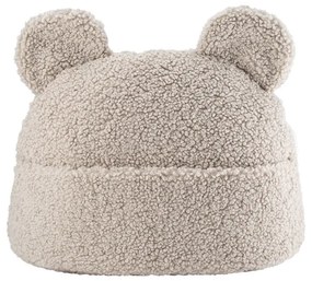 Светлокафява детска възглавница за диван от букле Teddy Pouch – Wigiwama