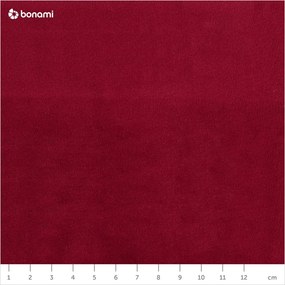 Ъглов диван от червено кадифе , десен ъгъл Bali - Cosmopolitan Design