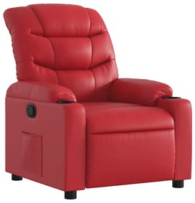 374138 vidaXL Наклоняем стол, червен, изкуствена кожа