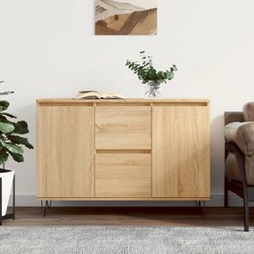 827207 vidaXL Сайдборд, дъб сонома, 101,5x35x70 см, инженерно дърво