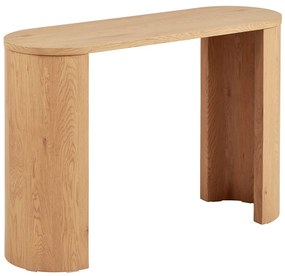 Конзолна маса от декор от дъб в естествен цвят 38x114 cm Bibione – House Nordic
