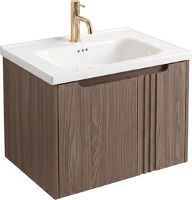 Шкаф за баня с мивка Rea DB86-60L-1 Dark 60cm