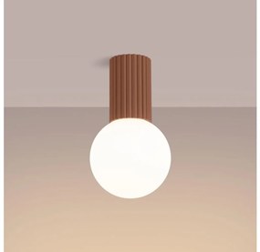 Sollux SL.1733 - Плафон за баня HALO 1xG9/8W/230V IP44 кафяв