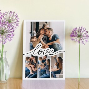 Картина от канава със снимки - Love
