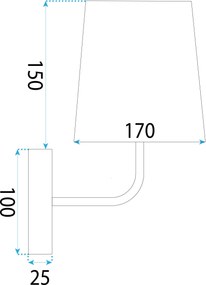 Аплик APP1612-1W black