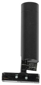 Модерен черен прожектор за 1-фазова 35 мм релсова система - Iconic Jeana Luxe