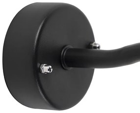 Външна Стенна Лампа Черна със Стъкло IP44 - Мюнхен