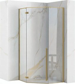 Душ кабина Rea DIAMOND 100x100 BRUSH GOLD