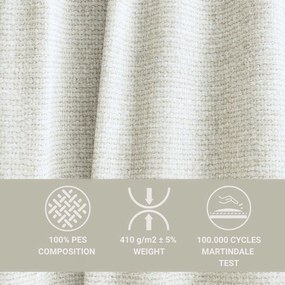 Кремав шенилов сгъваем/с място за съхранение ъглов диван (десен ъгъл) Velto – Maison de Rêve