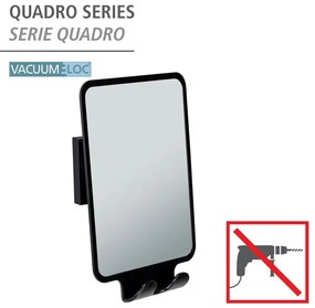 Козметично огледало със закачалка 14x19.5 cm Quadro Black – Wenko