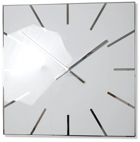 Елегантен квадратен часовник в бяло