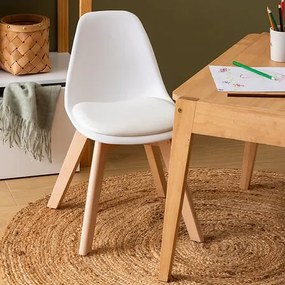 Детски стол atmosphera Mini Baya, Бял