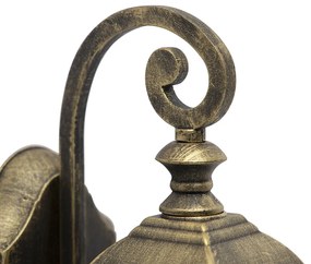 Романтична външна стенна лампа бронз - London