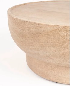 Кръгла масичка за кафе от декор от камък в естествен цвят ø 80 cm Noble – Zuiver