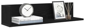 860032 vidaXL Стенни рафтове, 2 бр, черни, 75x16,5x16,5 см, инженерно дърво