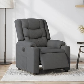 3206568 vidaXL Електрически наклоняем стол, тъмносив, текстил