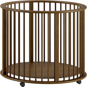 Кафява кошара за игра 90x90 cm от масивен бук Dino – Vipack