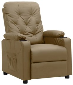 3093499 vidaXL Изправящ стол, капучино, изкуствена кожа