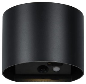 LED стенно външно осветително тяло с USB със сензор за движение (височина 10 cm) Genie – Trio