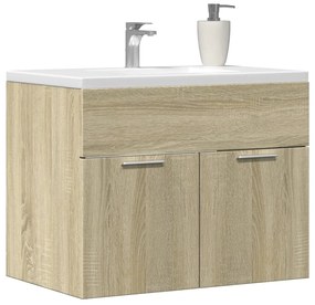 856207 vidaXL Долен шкаф за мивка, дъб сонома, 60x38,5x46 см, инженерно дърво