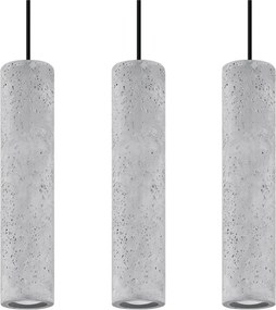 Сиво бетонно висящо осветително тяло Fadre – Sollux