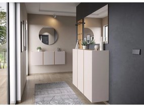 Кремав шкаф за коридор 138x103x38 cm Libbiano – Germania