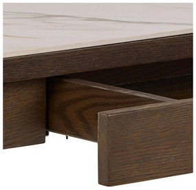 Конзолна маса с керамичен плот в бежов и тъмнокафяв цвят 40x100 cm Southampton – Actona