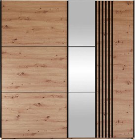 Гардероб Sintra 203 плъзгащ-Fusiko-Черно