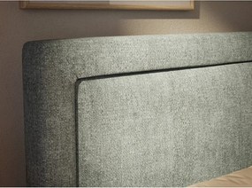 Светлосиньо боксспринг легло 160x200 cm с място за съхранение Fresco – Maison de Rêve