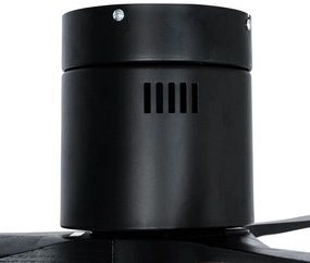 Вентилатор за таван черен 132 см вкл. LED димируем с дистанционно управление - София