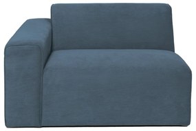 Син модулен диван от рипсено кадифе (ляв ъгъл) Sting – Scandic