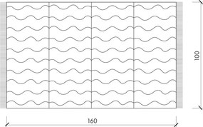 Синя памучна плажна кърпа 100x160 cm Nugo – noo.ma