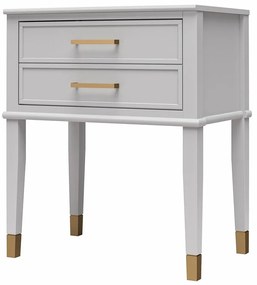 Светлосиво нощно шкафче Westerleigh – CosmoLiving by Cosmopolitan