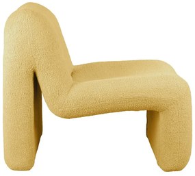 Кресло от букле в цвят жълта охра Fuerza – Leitmotiv