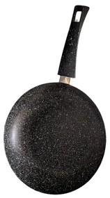 Тиган Olina, 20см, гранит, индукционен, черен