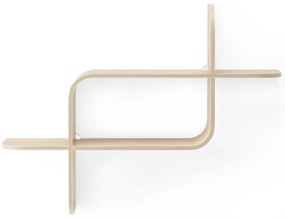 Двуетажен рафт от каучуково дърво в естествен цвят Montage - Umbra