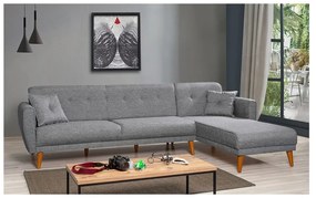 Сив диван ъглов диван Aria – Balcab Home