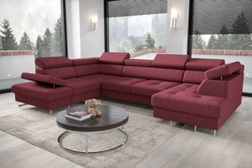 Ъглов диван Gelito Max II-Kokkino-Left