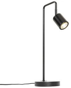 Модерна настолна лампа черна регулируема - Java