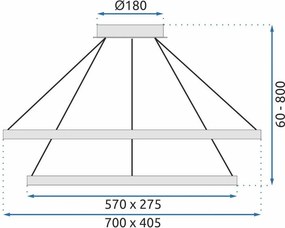Кристален полилей LED APP771-3CP