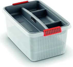 Сив пластмасов разделител за кутия за съхранение 54,5x36x8,5 cm K Latch Box – KIS