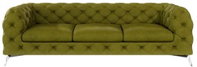 Зелен кадифен диван 243 cm Chelsea – Ropez